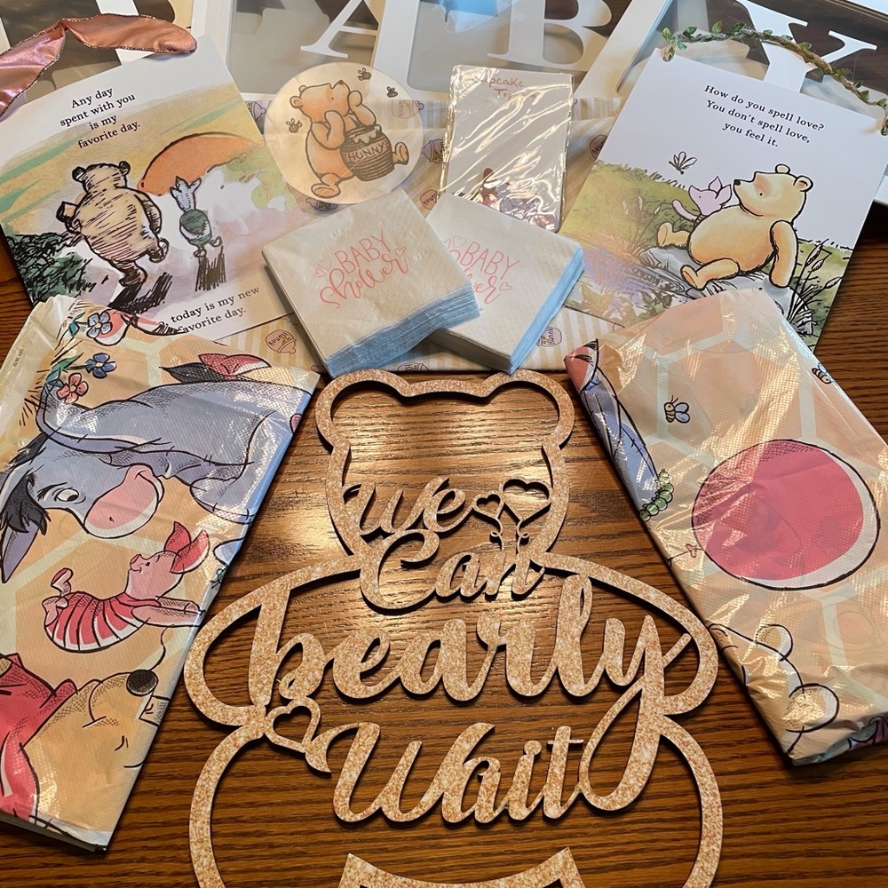 Winnie the Pooh Baby Shower Decor Set